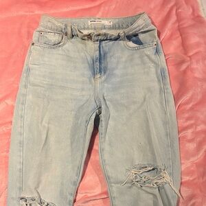 Garage denim vintage straight light blue jeans